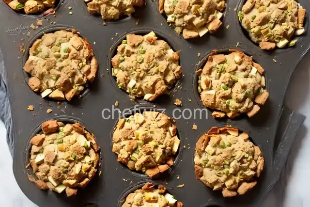 Light Apple Stuffing Muffins