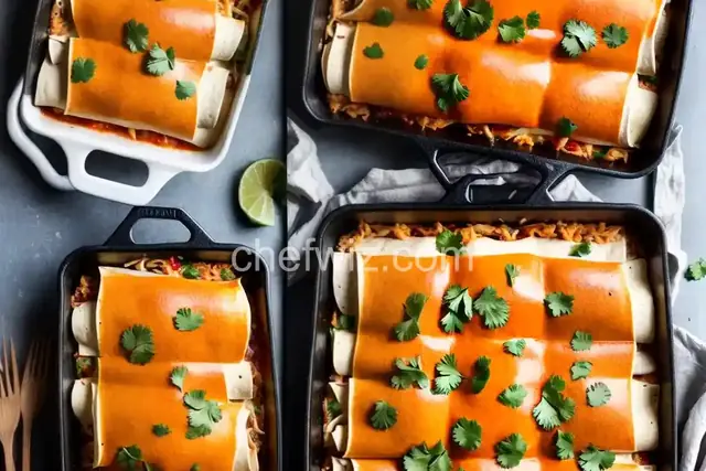Light Chicken Enchiladas