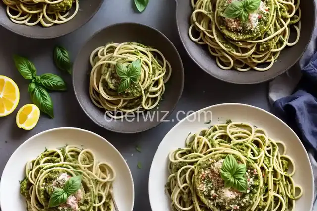Ligurian Pesto with Spaghetti
