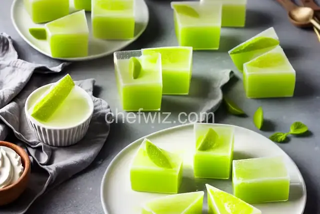Lime Wedge Gelatin Shots