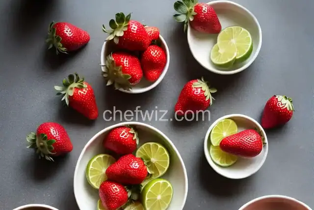 Lime and Tequila Infused Strawberries