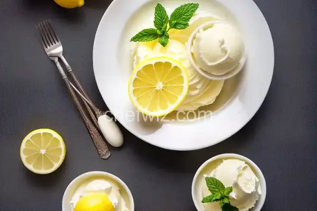 Limoncello Lemon Sorbet (with or without Mint)