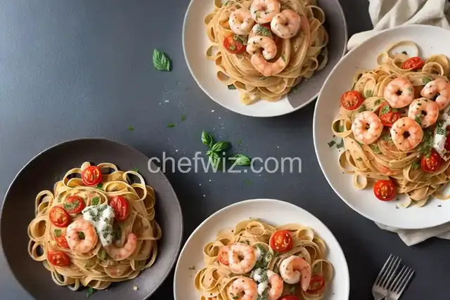 Linguine Pasta with Shrimp and Tomatoes
