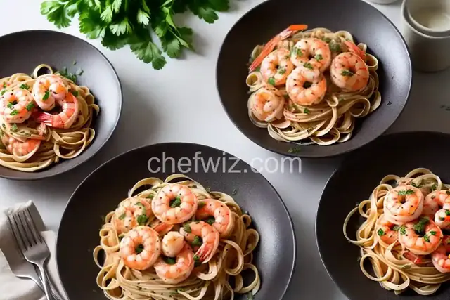 Linguine with Shrimp and White Wine