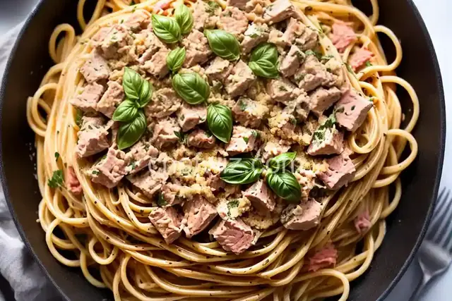 Linguine with Tuna Puttanesca