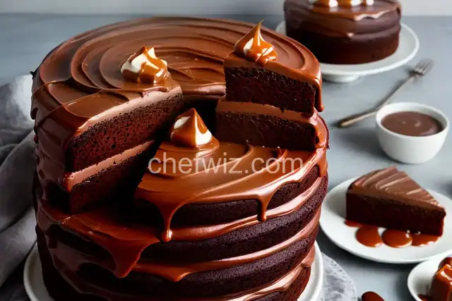 Lizzie's Old Fashioned Cocoa Cake with Caramel Icing
