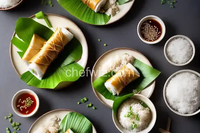 Lo Mai Gai (Chinese Sticky Rice Wrapped in Lotus Leaf) Recipe