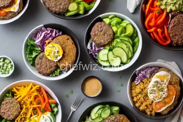 Loaded Burger Bowls
