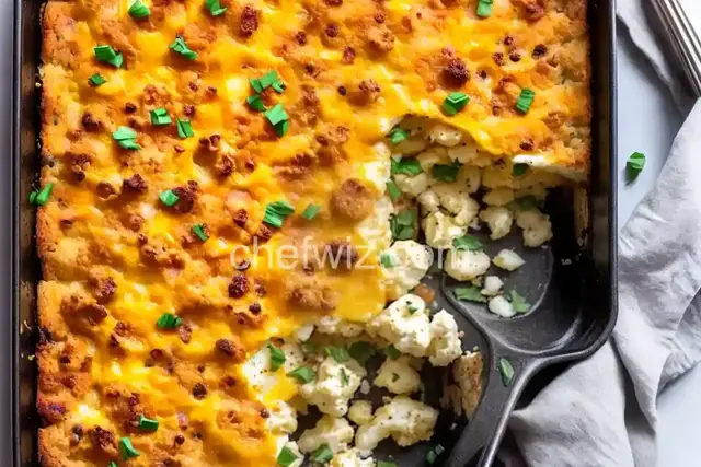Loaded Cauliflower Breakfast Bake