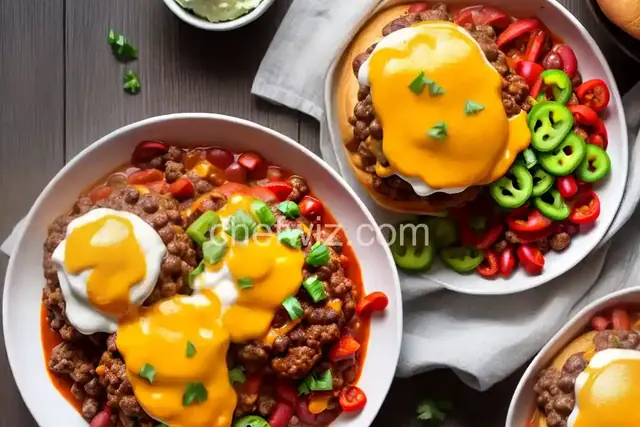 Loaded Chili Cheeseburgers