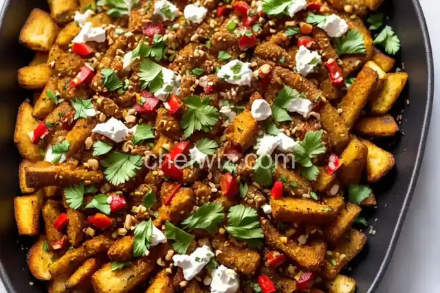 Loaded Mediterranean Cauliflower Fries