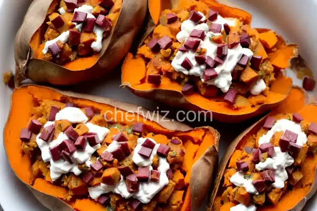 Loaded Twice-Baked Sweet Potatoes