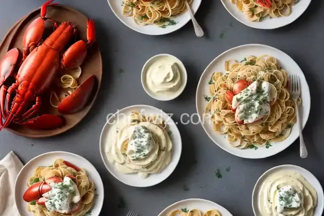 Lobster Pasta with Herbed Cream Sauce