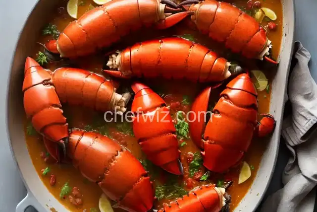 Lobster Tails Steamed in Beer