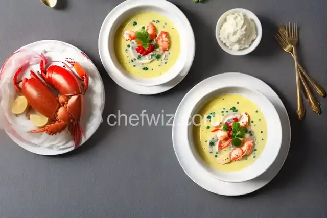 Lobster Veloute with Chilled Lobster Salad and Caviar