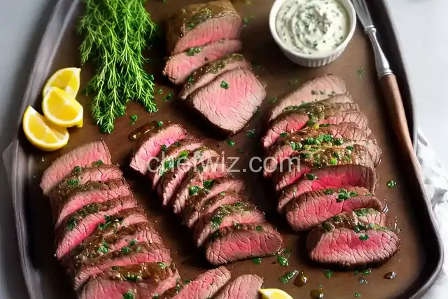 London Broil with Herb Butter
