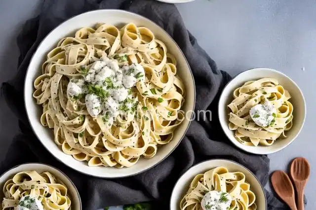 Low-Cal Fettuccine Alfredo
