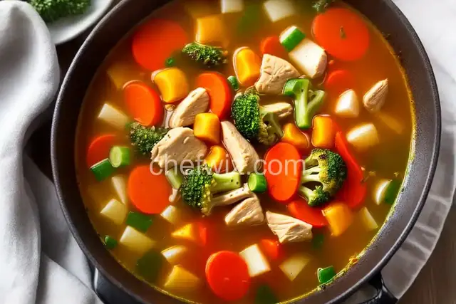 Low-Carb Chicken-Vegetable Soup