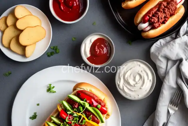 Low-Carb Hot Dog and Dipping Sauce