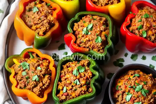 Low Carb Turkey-Stuffed Peppers