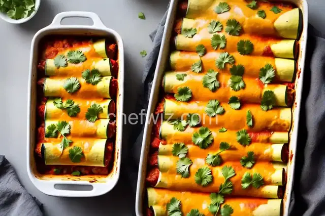 Low-Carb Zucchini Enchiladas