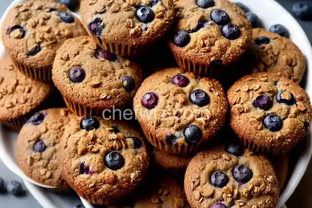 Low-Fat Blueberry Bran Muffins