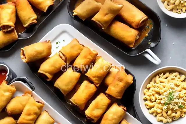 Mac & Cheese Egg Rolls