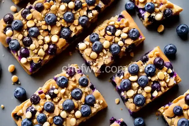 Macadamia Nut Brittle with Blueberries