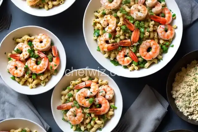 Macaroni Salad with Grilled Shrimp