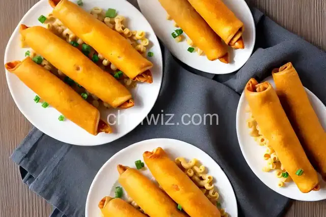 Macaroni and Cheese Egg Roll