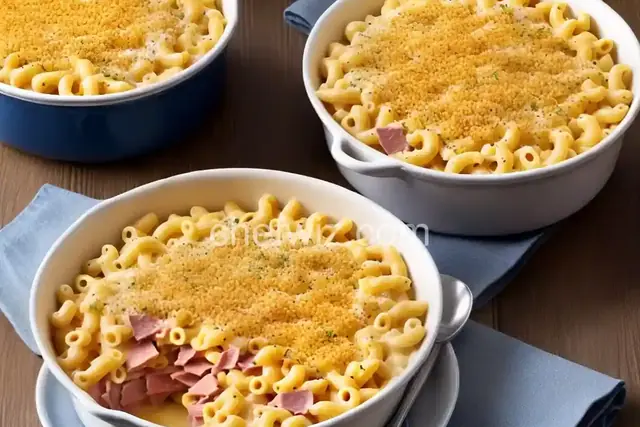 Macaroni and Cheese with Ham