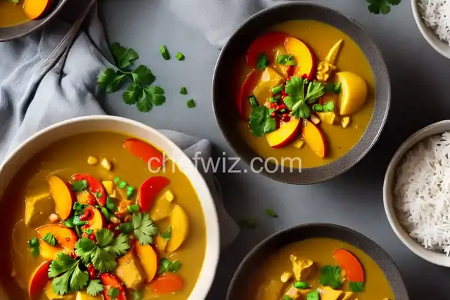Mad's Peach-Curry Soup