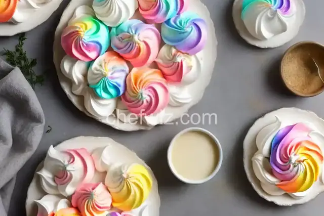 Magical Unicorn Poop Meringues