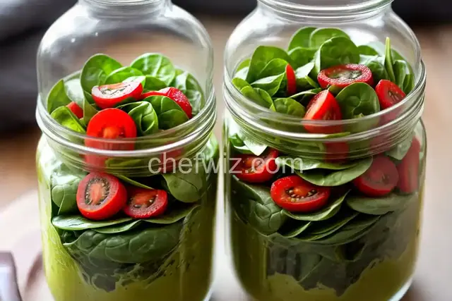 Make-Ahead Spinach Salad in a Jar
