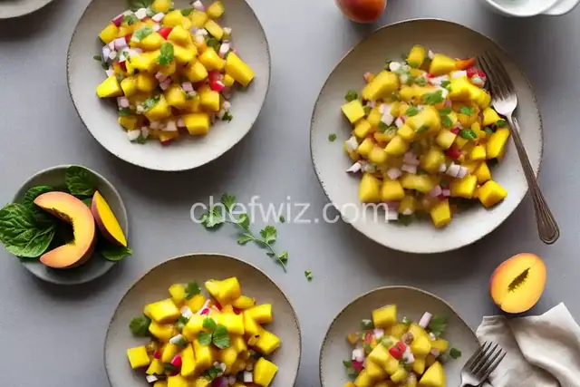 Mango, Peach, and Pineapple Salsa