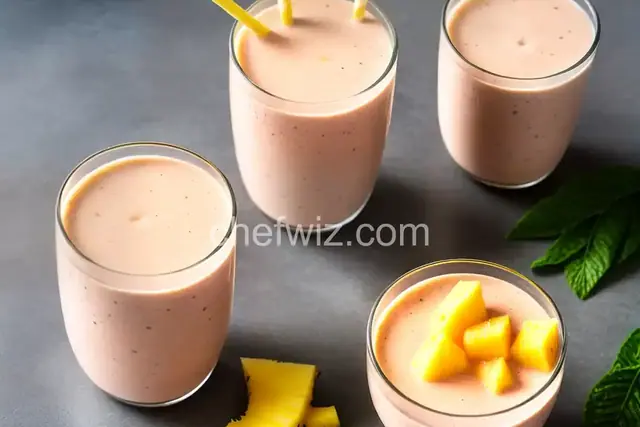 Mango, Strawberry, and Pineapple Smoothie