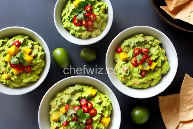 Mango-Tomatillo Guacamole