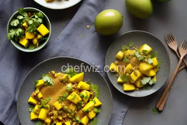 Mango Verde Con Alguashte (Salvadoran Green Mango With Pepita Seasoning)