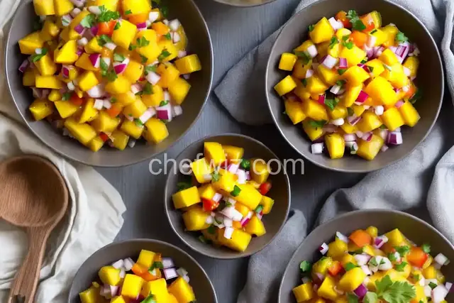 Mango and Peach Salsa