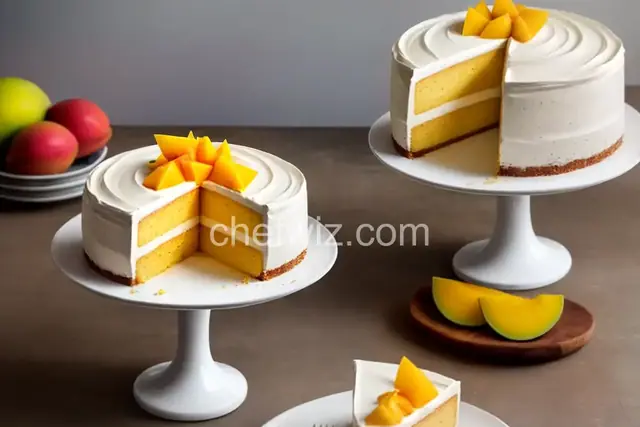 Mango and White Chocolate Mousse Cake