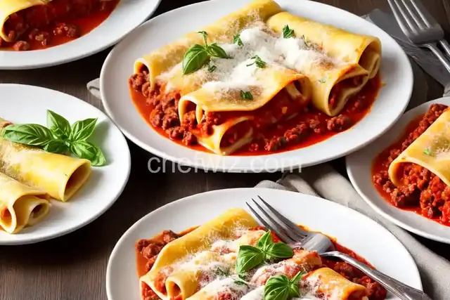 Manicotti bolognese