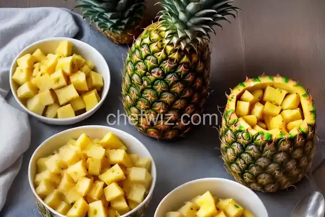 Many uses of a pineapple