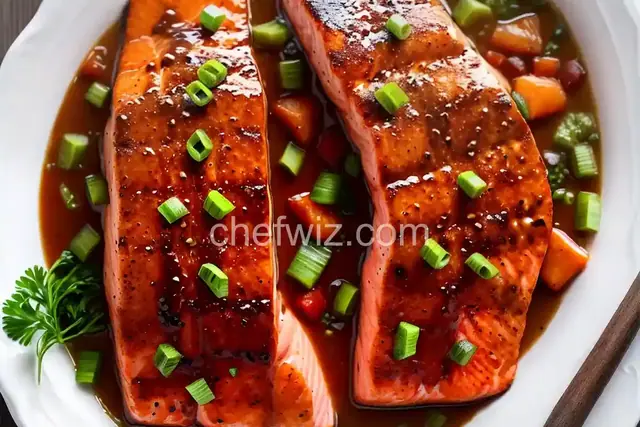 Maple BBQ Salmon Steaks