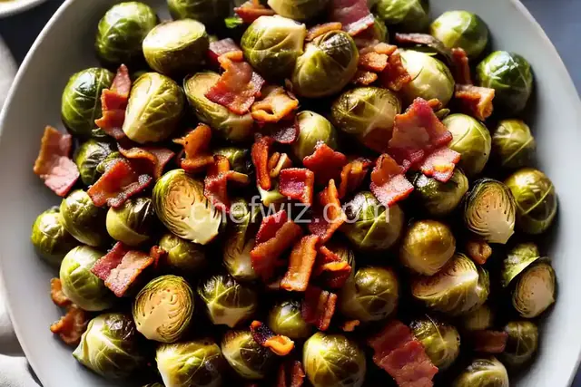 Maple Bacon Braised Brussels Sprouts