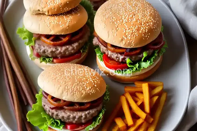 Maple Bacon Double Cheeseburgers