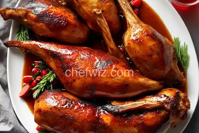 Maple Bourbon Brined Turkey Legs