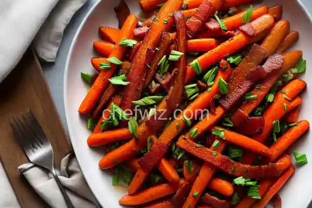 Maple Glazed Carrots with Bacon