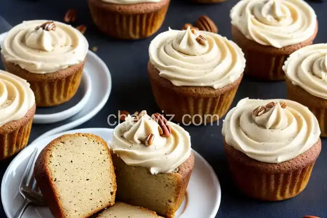 Maple-Pecan Mini Pound Cakes with Maple Cream Cheese Frosting