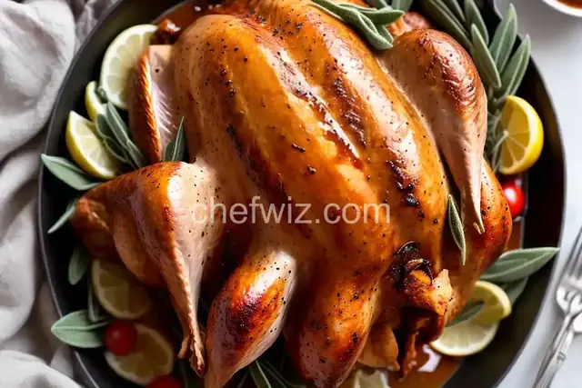 Maple-Roasted Turkey with Sage Butter