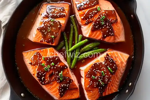 Maple and Soy-Glazed Salmon with Garlic and Ginger Recipe